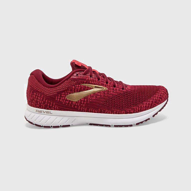 Brooks Revel 3 Israel - Women's Road Running Shoes - Red (59120-TVNK)